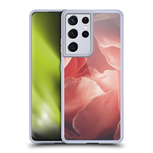 PLdesign Flowers And Leaves Rose Blossom Soft Gel Case for Samsung Galaxy S21 Ultra 5G & MagSafe