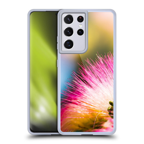 PLdesign Flowers And Leaves Silk Tree Soft Gel Case for Samsung Galaxy S21 Ultra 5G & MagSafe