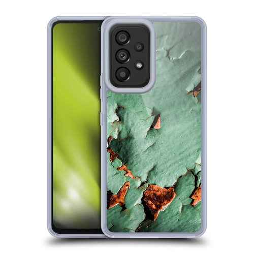 PLdesign Wood And Rust Prints Turquoise Brown Rusty Metal Soft Gel Case for Samsung Galaxy A53 5G (2022)