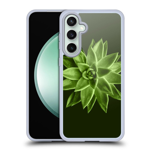 PLdesign Flowers And Leaves Echeveria Agavoides Soft Gel Case for Samsung Galaxy S23 FE 5G & MagSafe