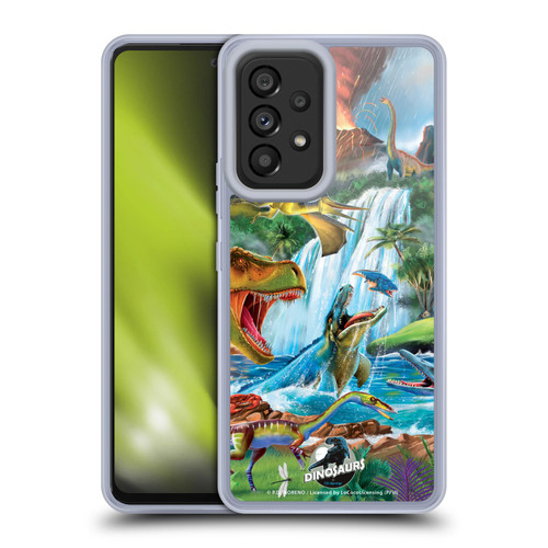 P.D. Moreno Dinosaur Scene In The Waters Soft Gel Case for Samsung Galaxy A53 5G (2022)