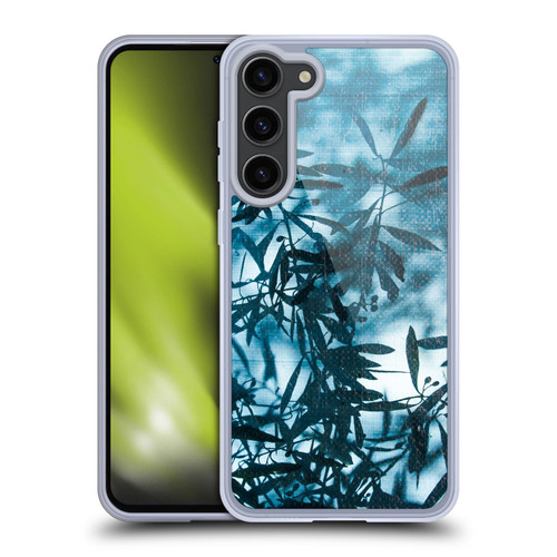 PLdesign Flowers And Leaves Olive Tree Silhouette Soft Gel Case for Samsung Galaxy S23+ 5G & MagSafe