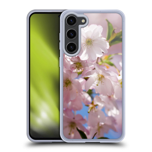 PLdesign Flowers And Leaves Spring Blossom Soft Gel Case for Samsung Galaxy S23+ 5G & MagSafe