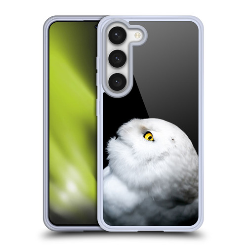 Patrik Lovrin Animal Portraits Winter White Snowy Owl Soft Gel Case for Samsung Galaxy S23 5G & MagSafe