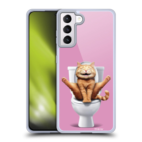 P.D. Moreno Furry Fun Artwork Cat Soft Gel Case for Samsung Galaxy S21+ 5G & MagSafe