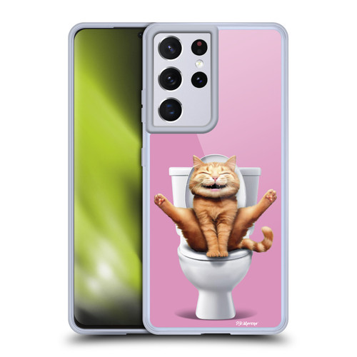 P.D. Moreno Furry Fun Artwork Cat Soft Gel Case for Samsung Galaxy S21 Ultra 5G & MagSafe