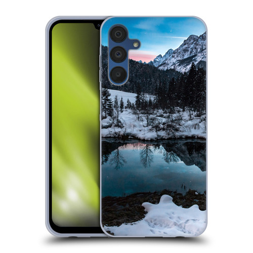 Patrik Lovrin Night Sky Zelenci Springs At Dusk Soft Gel Case for Samsung Galaxy A15 & MagSafe