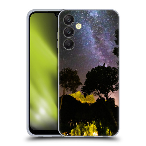 Patrik Lovrin Night Sky Trees Landscape With Milky Way Soft Gel Case for Samsung Galaxy A25 5G