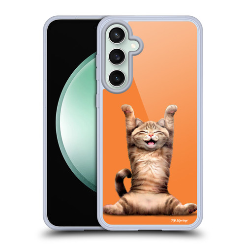 P.D. Moreno Furry Fun Artwork Happy Cat Soft Gel Case for Samsung Galaxy S23 FE 5G & MagSafe