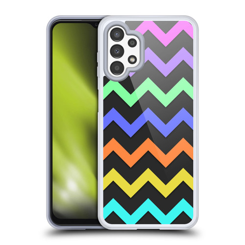 PLdesign Geometric Zigzag Soft Gel Case for Samsung Galaxy A13 (2022)