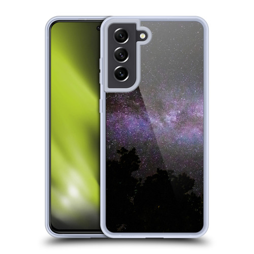 Patrik Lovrin Night Sky Milky Way With Trees Soft Gel Case for Samsung Galaxy S21 FE 5G & MagSafe
