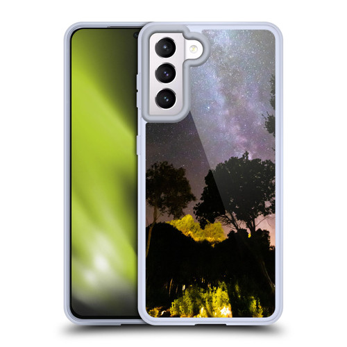 Patrik Lovrin Night Sky Trees Landscape With Milky Way Soft Gel Case for Samsung Galaxy S21 5G & MagSafe
