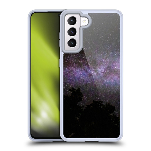 Patrik Lovrin Night Sky Milky Way With Trees Soft Gel Case for Samsung Galaxy S21 5G & MagSafe