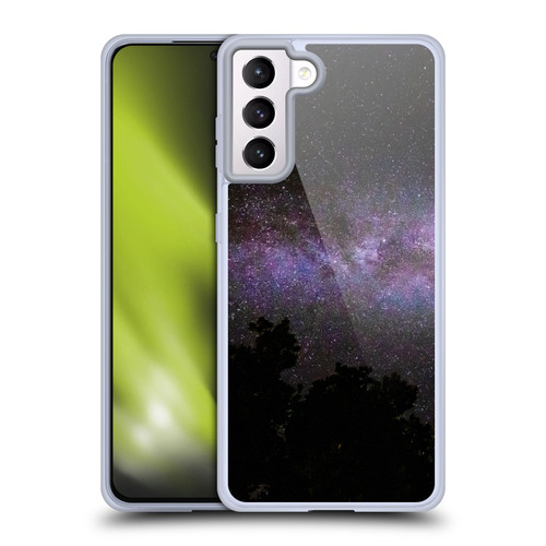 Patrik Lovrin Night Sky Milky Way With Trees Soft Gel Case for Samsung Galaxy S21+ 5G & MagSafe
