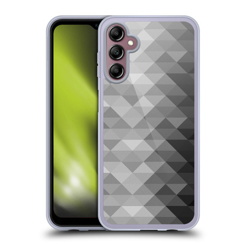 PLdesign Geometric Grayscale Triangle Soft Gel Case for Samsung Galaxy A14 5G