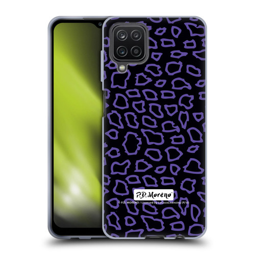 P.D. Moreno Patterns Black Purple Soft Gel Case for Samsung Galaxy A12 (2020)