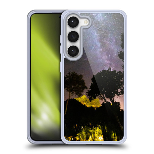 Patrik Lovrin Night Sky Trees Landscape With Milky Way Soft Gel Case for Samsung Galaxy S23 5G & MagSafe