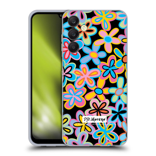 P.D. Moreno Patterns Retro Flowers Soft Gel Case for Samsung Galaxy A25 5G