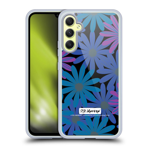 P.D. Moreno Patterns Midnight Daisies Soft Gel Case for Samsung Galaxy A34 5G