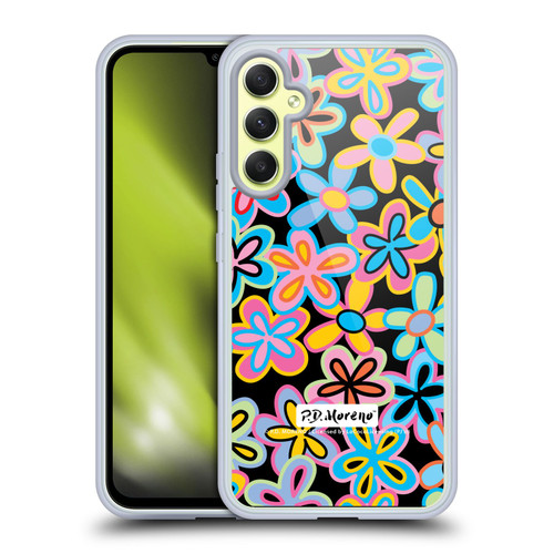 P.D. Moreno Patterns Retro Flowers Soft Gel Case for Samsung Galaxy A34 5G