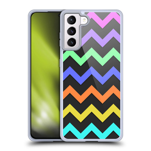 PLdesign Geometric Zigzag Soft Gel Case for Samsung Galaxy S21+ 5G & MagSafe