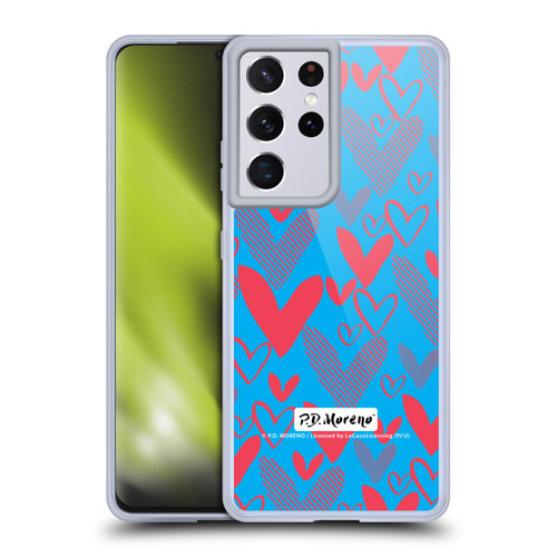 P.D. Moreno Patterns Hearts 2 Soft Gel Case for Samsung Galaxy S21 Ultra 5G & MagSafe