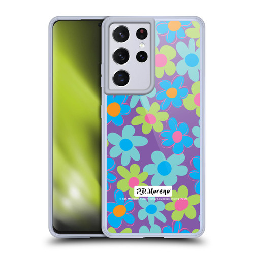 P.D. Moreno Patterns Purple Soft Gel Case for Samsung Galaxy S21 Ultra 5G & MagSafe