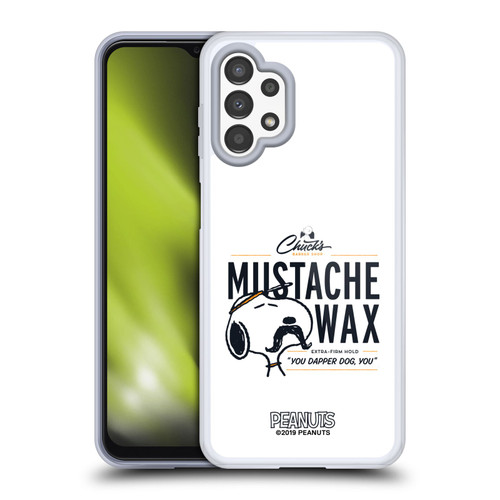 Peanuts Chuck's Barber Shop Snoopy Moustache Wax Soft Gel Case for Samsung Galaxy A13 (2022)