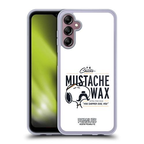 Peanuts Chuck's Barber Shop Snoopy Moustache Wax Soft Gel Case for Samsung Galaxy A14 5G