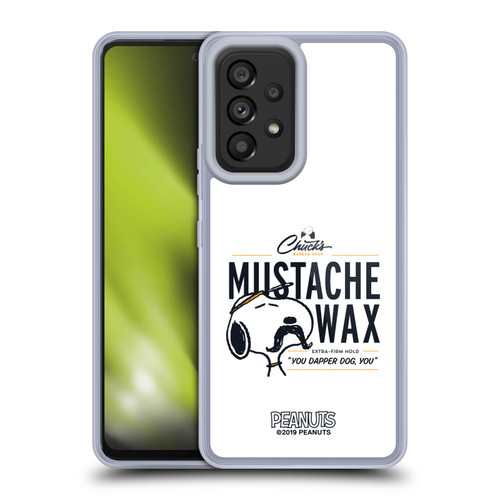 Peanuts Chuck's Barber Shop Snoopy Moustache Wax Soft Gel Case for Samsung Galaxy A53 5G (2022)