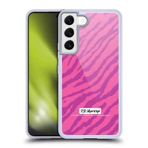 P.D. Moreno Patterns Pink Zebra Soft Gel Case for Samsung Galaxy S22 5G & MagSafe