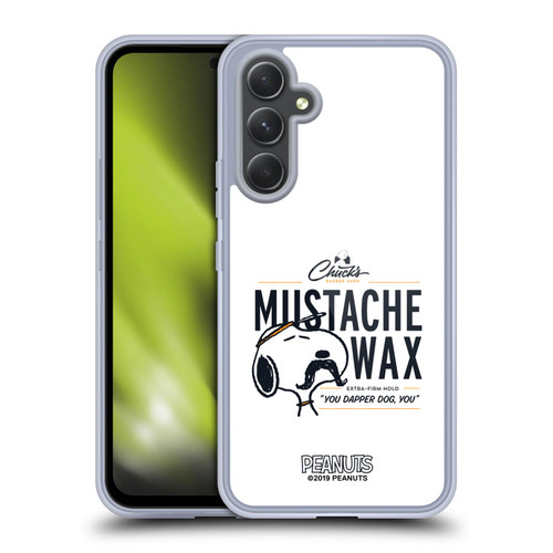 Peanuts Chuck's Barber Shop Snoopy Moustache Wax Soft Gel Case for Samsung Galaxy A54 5G