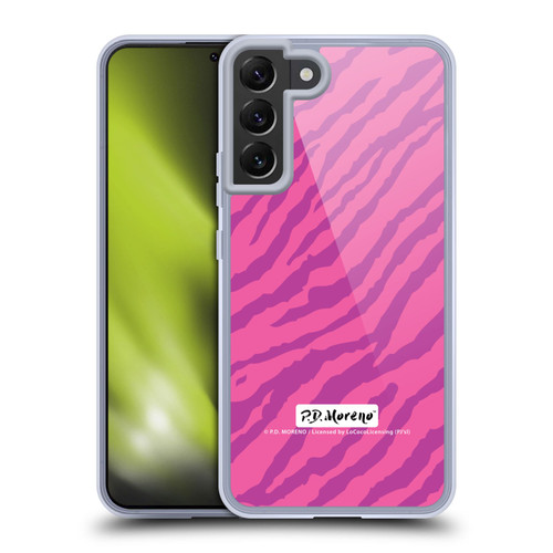 P.D. Moreno Patterns Pink Zebra Soft Gel Case for Samsung Galaxy S22+ 5G & MagSafe