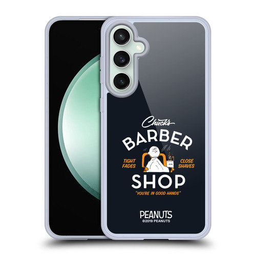 Peanuts Chuck's Barber Shop Charlie Brown Soft Gel Case for Samsung Galaxy S23 FE 5G & MagSafe