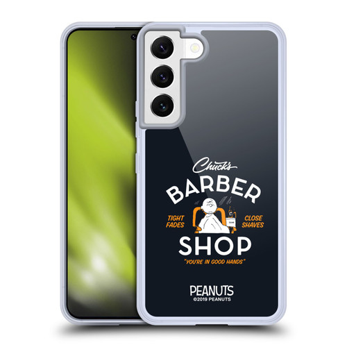 Peanuts Chuck's Barber Shop Charlie Brown Soft Gel Case for Samsung Galaxy S22 5G & MagSafe