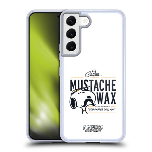 Peanuts Chuck's Barber Shop Snoopy Moustache Wax Soft Gel Case for Samsung Galaxy S22 5G & MagSafe