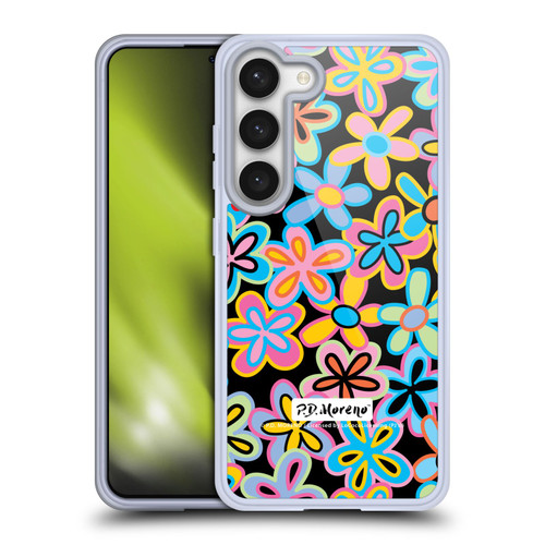 P.D. Moreno Patterns Retro Flowers Soft Gel Case for Samsung Galaxy S23 5G & MagSafe