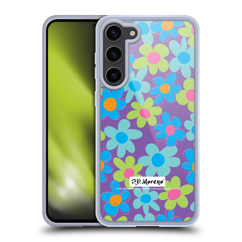 P.D. Moreno Patterns Purple Soft Gel Case for Samsung Galaxy S23+ 5G & MagSafe