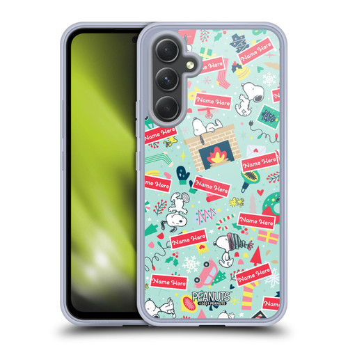 Custom Customised Personalised Peanuts Christmas Festive Pattern Soft Gel Case for Samsung Galaxy A54 5G