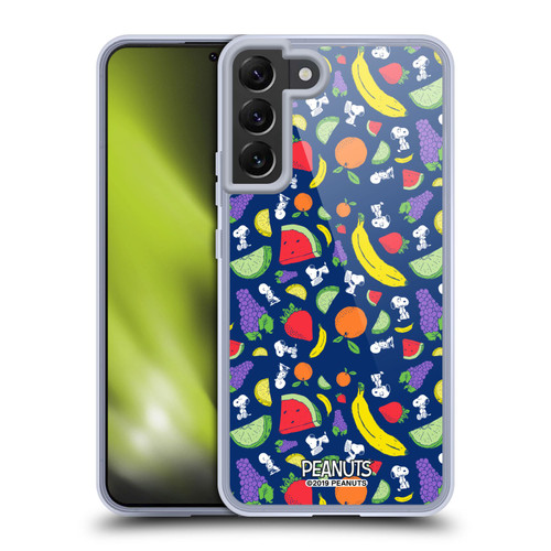 Peanuts Naturally Sweet Fruits and Snoopy Soft Gel Case for Samsung Galaxy S22+ 5G & MagSafe