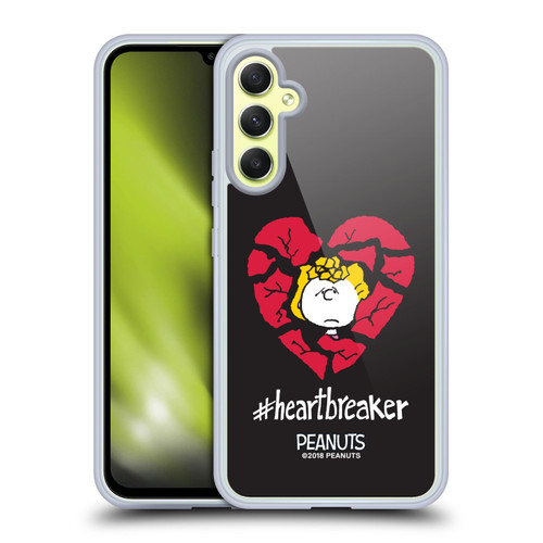 Peanuts Sealed With A Kiss Sally Brown Heartbreaker Soft Gel Case for Samsung Galaxy A34 5G