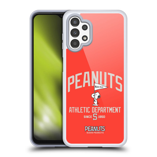 Peanuts Varsity Sports Snoopy Athletic Department Soft Gel Case for Samsung Galaxy A13 (2022)