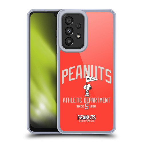 Peanuts Varsity Sports Snoopy Athletic Department Soft Gel Case for Samsung Galaxy A33 5G (2022)