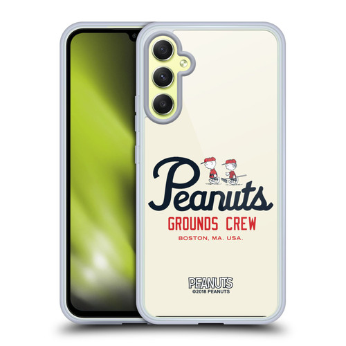 Peanuts Varsity Sports Boston Grounds Crew Soft Gel Case for Samsung Galaxy A34 5G