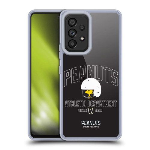 Peanuts Varsity Sports Woodstock Football Helmet Soft Gel Case for Samsung Galaxy A53 5G (2022)