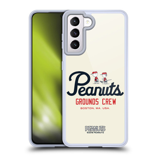 Peanuts Varsity Sports Boston Grounds Crew Soft Gel Case for Samsung Galaxy S21 5G & MagSafe