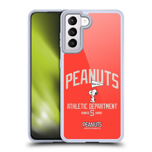 Peanuts Varsity Sports Snoopy Athletic Department Soft Gel Case for Samsung Galaxy S21 5G & MagSafe
