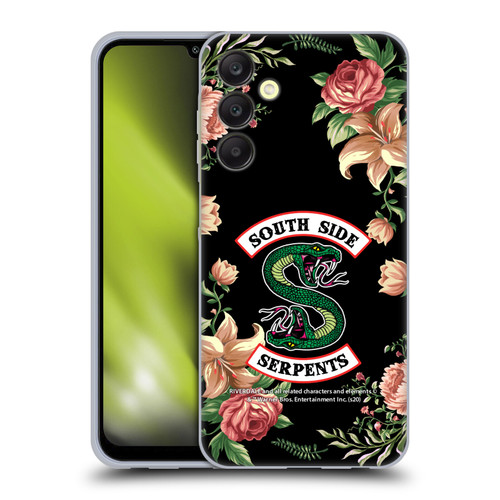 Riverdale South Side Serpents Floral Print Logo Soft Gel Case for Samsung Galaxy A25 5G
