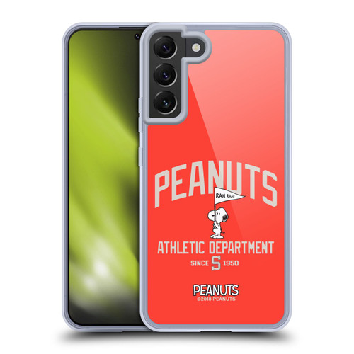 Peanuts Varsity Sports Snoopy Athletic Department Soft Gel Case for Samsung Galaxy S22+ 5G & MagSafe
