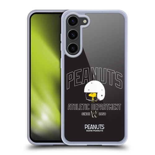 Peanuts Varsity Sports Woodstock Football Helmet Soft Gel Case for Samsung Galaxy S23+ 5G & MagSafe